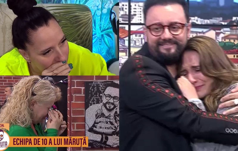 Echipa lui Măruță, în lacrimi la finalul unei emisiuni de dinainte de Paște. Ei au adus părinți care lucrează în străinătate ca să-și vadă copiii