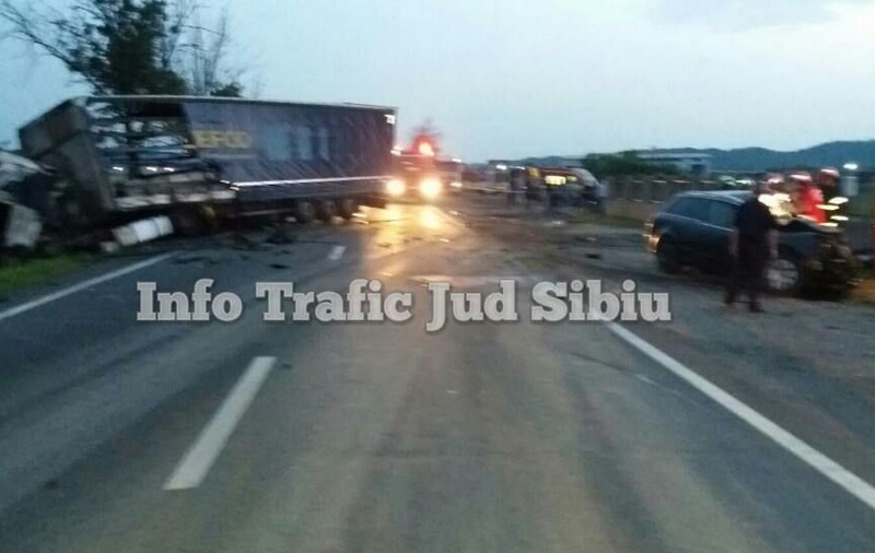 Femeia care a intrat cu mașina sub un TIR la Tălmaciu a vrut să se sinucidă! Motivul este incredibil