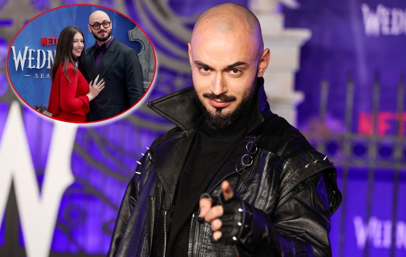 Cine l-a însoțit pe actorul român Victor Dorobanțu în Londra, la premiera sezonului 2 din serialul „Wednesday”