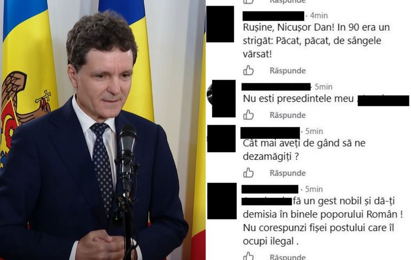 Val de indignare pe pagina de Facebook a președintelui Nicușor Dan, după declarațiile în care îl apără pe Pahonțu