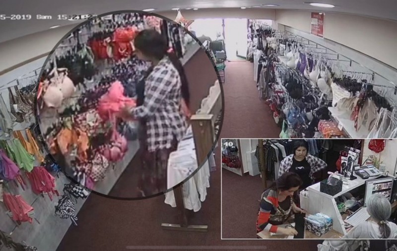 VIDEO | Au mers la furat de lenjerie intimă, dar au fost surprinse de camerele de luat vederi din magazin