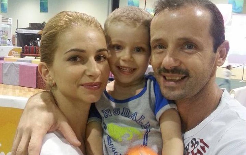 Fostul gimnast Marius Urzică și-a botezat sâmbătă fetița: Yasmine Dolse