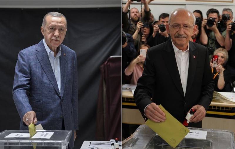 Erdogan și Kilicdaroglu, întâmpinați cu urale de susținători, la secțiile de vot. Unul a votat în Istanbul, celălalt - în Ankara