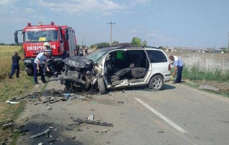 Doi soți, morți într-un accident în Timiș. Uciși de un șofer care a făcut o manevră riscantă