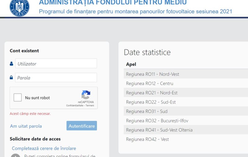 Înscrierile la Casa Verde Fotovoltaice, suspendate din nou din cauza problemelor tehnice. Dosarele depuse, anulate