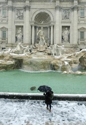 Ninsoare la Roma