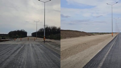 A început turnarea asfaltului pe A0 Buftea - Corbeanca: „În toamnă, DN1A până pe DN1 în 6 minute”