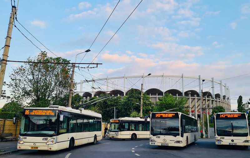 Programul de circulație a şapte linii de transport public din Bucureşti, prelungit cu ocazia meciului de fotbal România – Israel