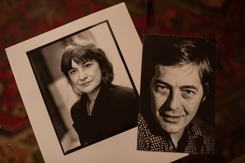 Fotografii cu scriitoarea Gabriela Melinescu și soțul său belgian, René Cockelberghs.