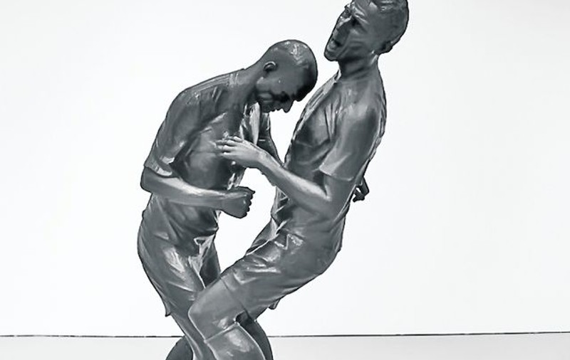 Faultul lui Zidane asupra lui Materazzi a devenit operă de artă. Statuie pentru un gest golănesc
