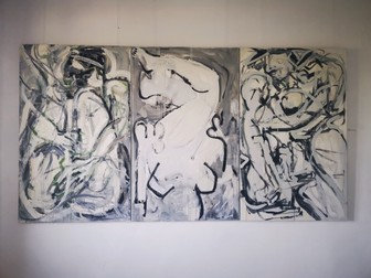 Una dintre lucrările care a făcut parte din expoziția „Time Rush”, de Genu Berlo.