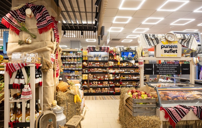 Raftul cu Bunătăți Locale în județul Sibiu