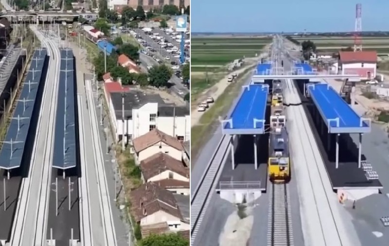 Stadiul lucrărilor pe două șantiere feroviare finanțate prin PNRR: Loturile Cluj-Napoca - Aghireș și Lugoj - Timișoara Est sunt la peste 70%