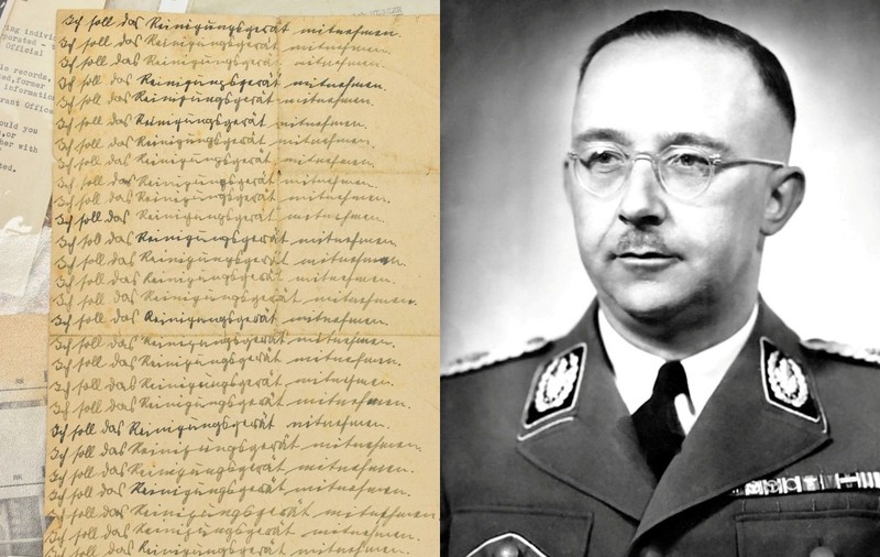 Care sunt ultimele cuvinte scrise de Heinrich Himmler și de la cât pleacă licitația pentru foaia cu însemnările fostului criminal de război nazist