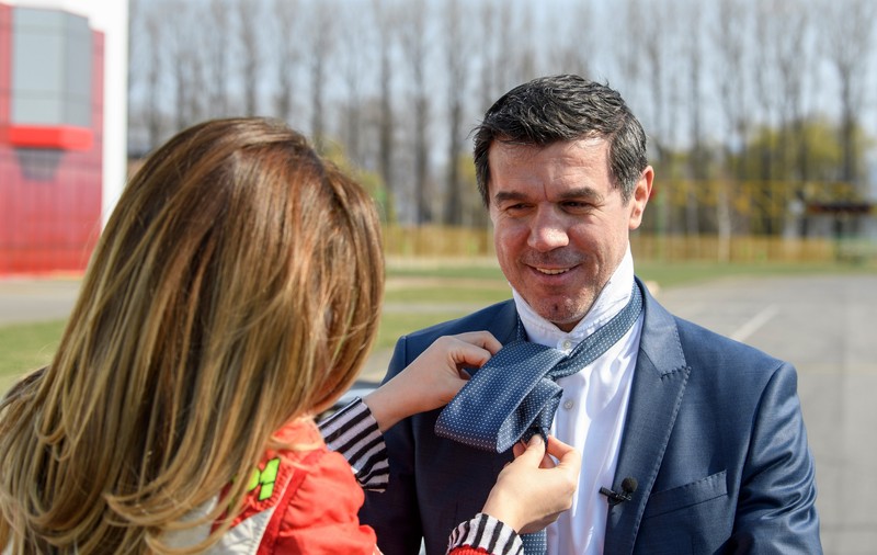 Mihai Leu a plimbat-o pe Adina Buzatu cu mașina de curse