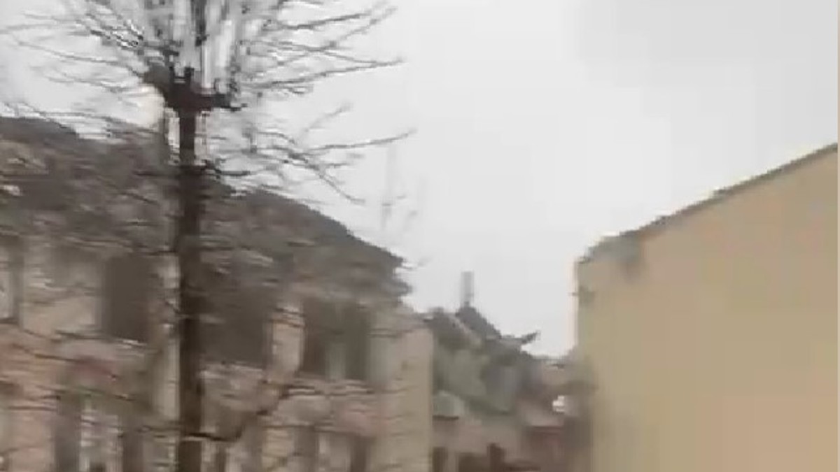 Clădire din Krivoi Rog lovită de rachete rusești Captură Telegram