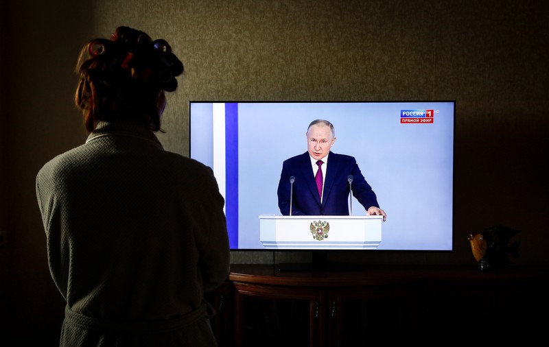 Discursul lui Vladimir Putin, întrerupt pe mai multe site-uri rusești de un atac cibernetic