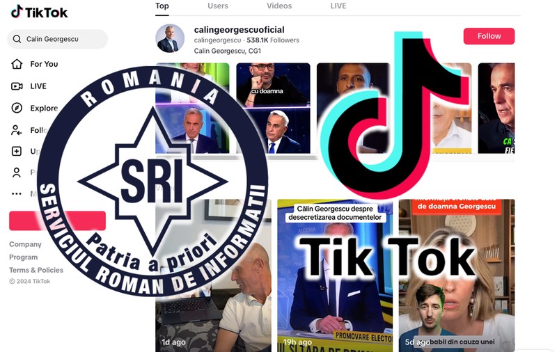 SRI demontează minciunile TikTok: oficialii rețelei chineze au păstrat filmele ilegale cu Călin Georgescu, deși au afirmat că le-au șters