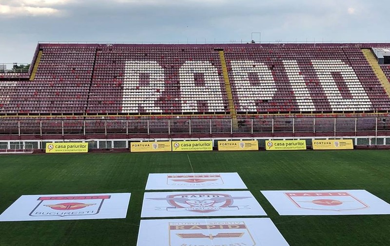 Clubul Rapid a sărbătorit 95 de ani de la înfiinţare pe Stadionul Giuleşti / VIDEO