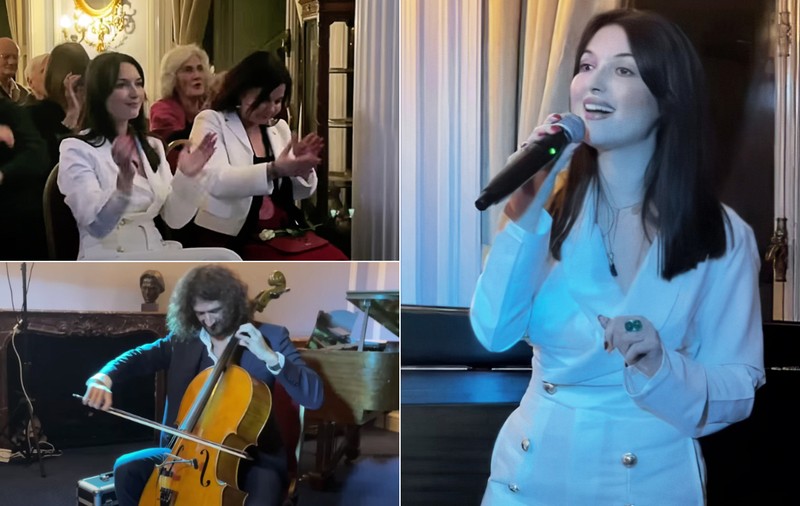 Reacții după ce Catinca Nistor a cântat „Mocirița” de 1 martie, la sediul ICR Londra. Actorul Mihai Călin: „Artista directoare lovește din nou. În urechile și creierii publicului”