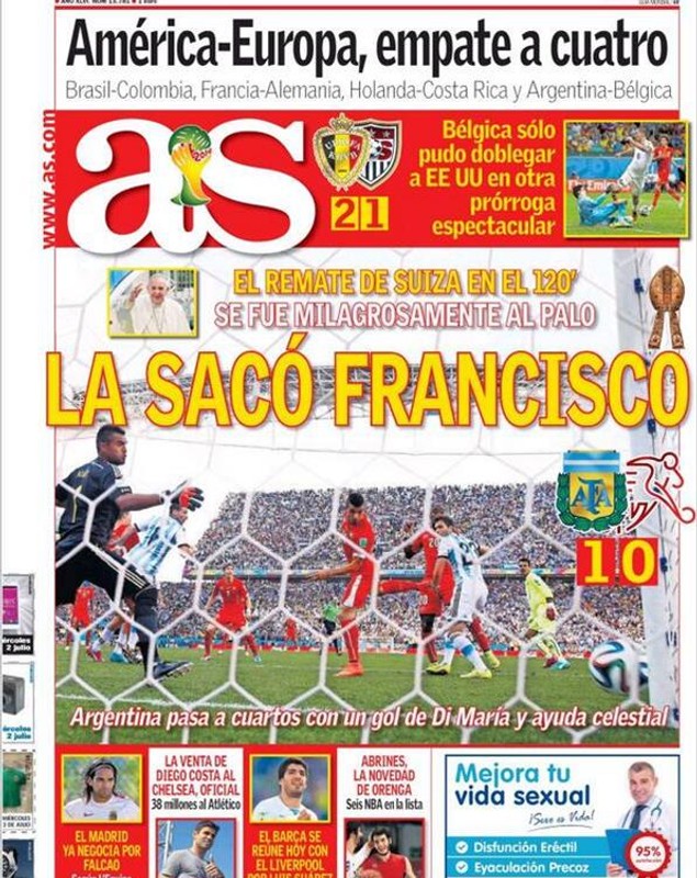 FOTO/ Papa Francisc a salvat victoria Argentina! ^Presa îl ridică în slăvi pe... Suveranul pontif!