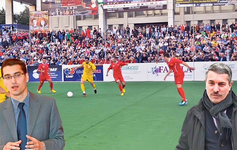 MINIBĂTAIE! Burleanu, şeful de la minifotbal, «o ia la gioale» de la Avram, contracandidat la FRF