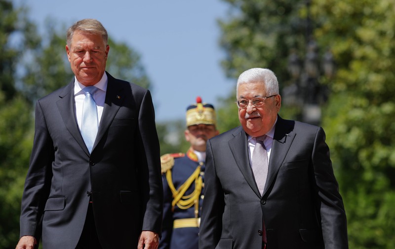 ​Preşedintele Palestinei, Mahmoud Abbas, primit la Cotroceni de Klaus Iohannis