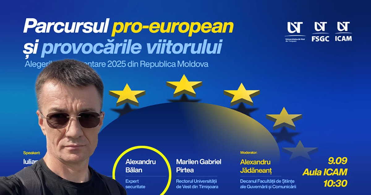 Colaj Alexandru Balan spion, afis Parcursul-pro-european