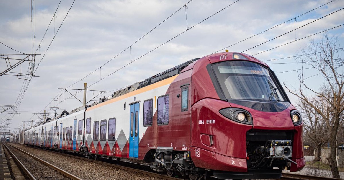 Ramă Alstom Coradia pe calea ferată