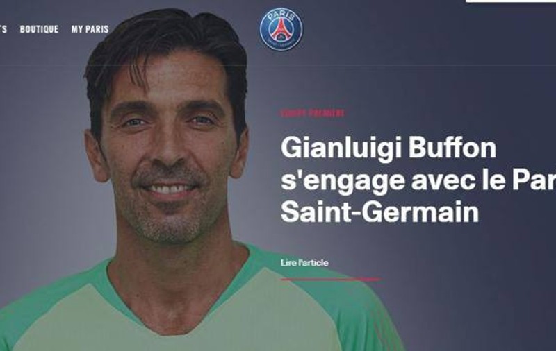 Gianluigi Buffon, oficial la PSG. Portarul italian, prezentat pe site-ul campioanei Franței