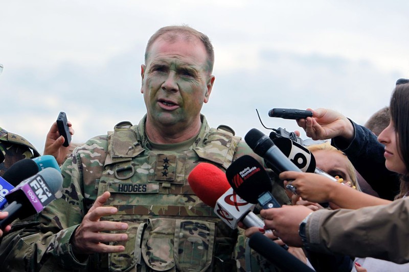 Ben Hodges în România, la exercițiile militare Saber Guardian 2017 FOTO: EPA