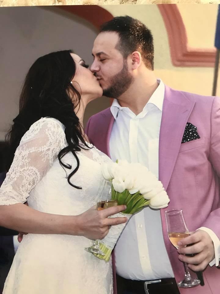 Claudia Pătrășcanu, alături de soțul ei, Gabi Bădălău