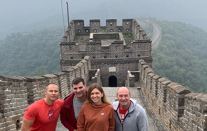 Simona Halep și-a serbat ziua pe Marele Zid Chinezesc, alături de iubitul ei, Toni Iuruc