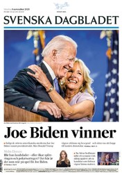 Prima pagină a ziarului Svenska Dagbladet (FOTO The Guardian/ Svenska Dagbladet)