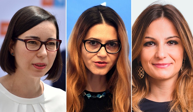 Ana Ciceală, Florina Presadă, Teodora Stoian. Foto: Agerpres