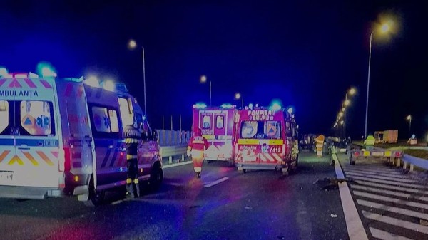 Accident pe A1 în Arad cu cinci mașini