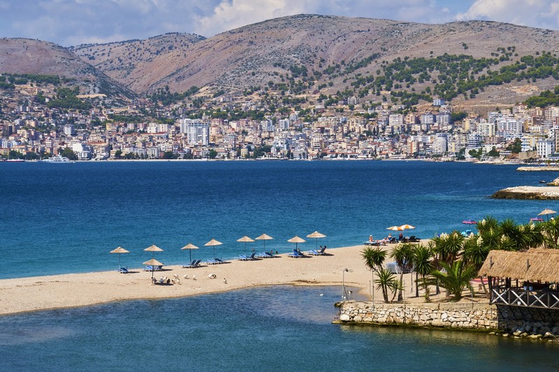Saranda city, Vlore Province, Albania, Europe,Image: 412628108, License: Rights-managed, Restrictions: , Model Release: no