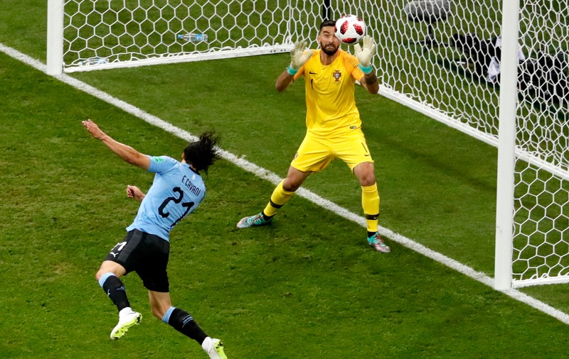 Uruguay - Portugalia 2-1, în optimile Campionatului Mondial de fotbal Rusia 2018. Cavani l-a eclipsat pe Cristiano Ronaldo