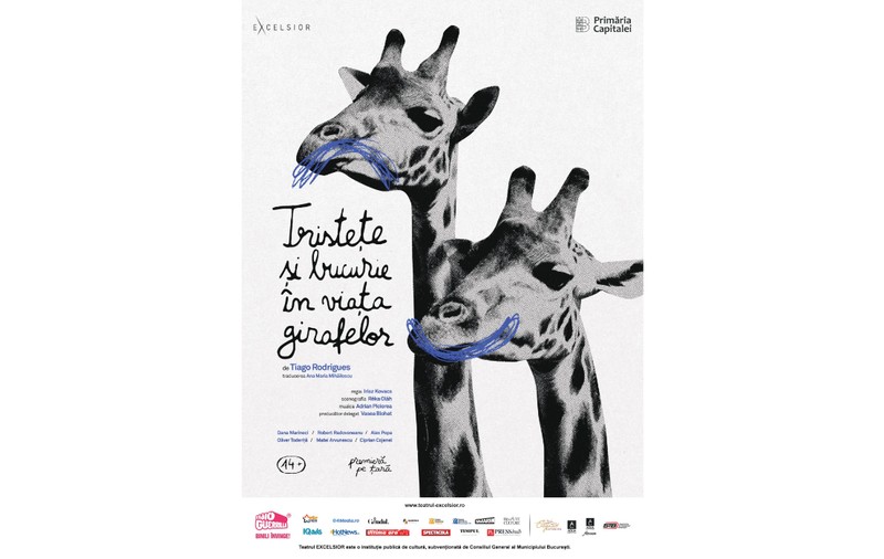Teatrul EXCELSIOR anunță prima premieră a stagiunii 2025–2026: Tristețe și bucurie în viața girafelor de Tiago Rodrigues, în regia lui Irisz Kovacs