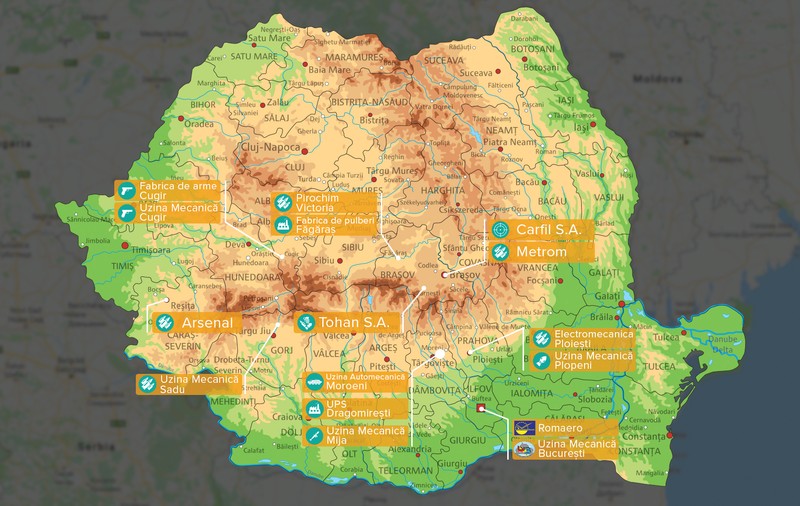 INFOGRAFIE | Resuscitarea industriei românești de apărare. Investiții masive anunțate în fabrici aflate în paragină