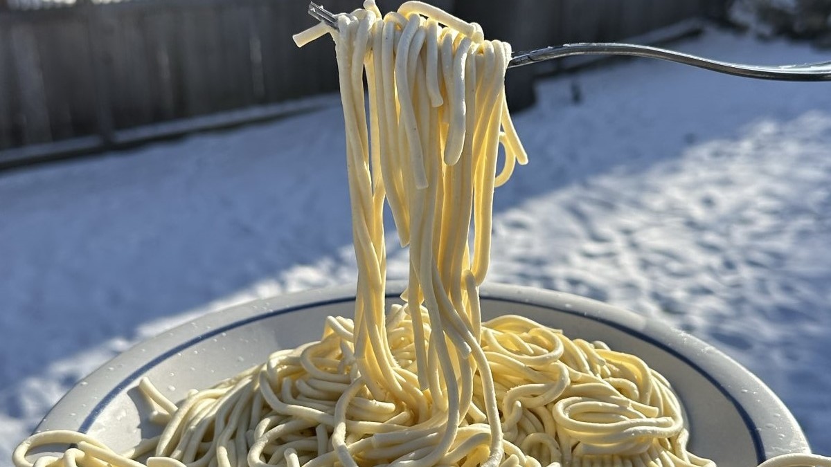 Pastele au înghețat instantaneu