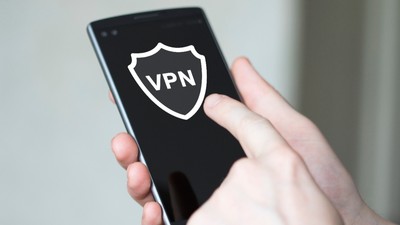 Telefon pe care scrie VPN
