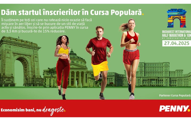 Aleargă cu poftă de viață! PENNY te invită la Cursa Populară 3.5K – Bucharest International Half Marathon by Constantina Diță