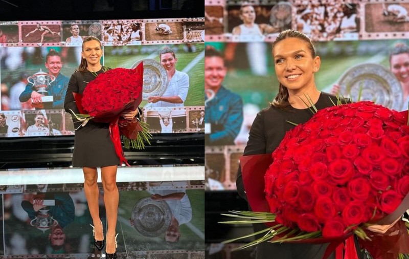 Simona Halep a purtat o rochie Valentino de peste 2.000 de euro, la prima apariție într-o emisiune la TV după verdictul de la TAS