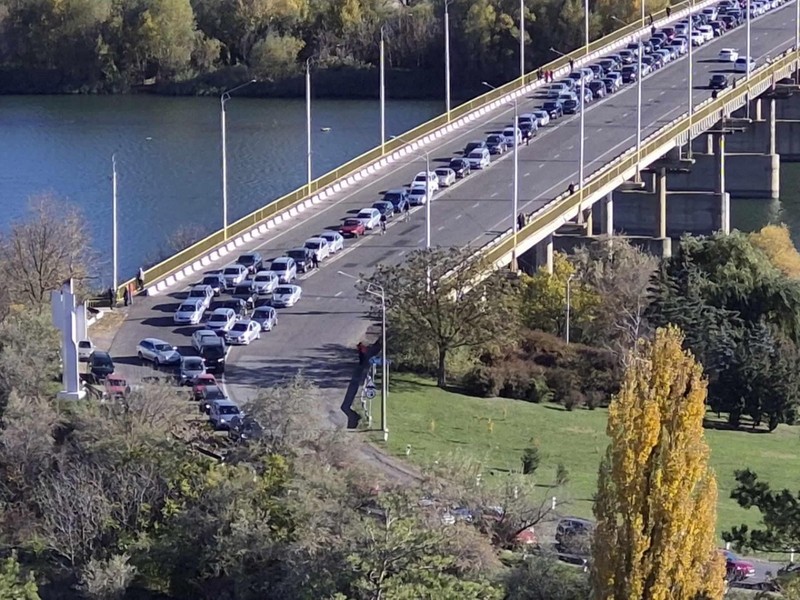 Podul de legătură Rîbniţa-Rezina din Rep.Moldova.