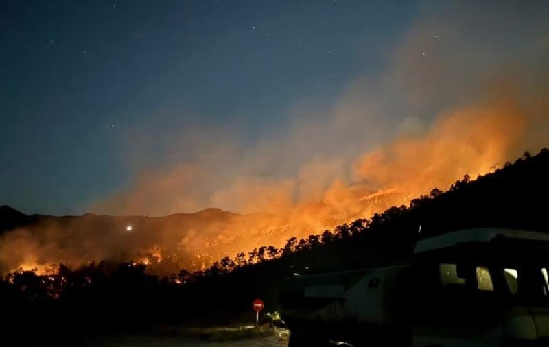 Incendiu pe insula Thassos, din Grecia, preferată de români: „Fac apel la calm”