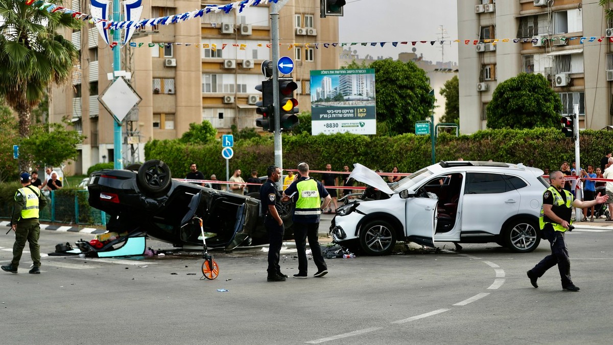 Accidentul în care a fost implicat ministrul Itamar Ben Gvir Foto: Profimedia
