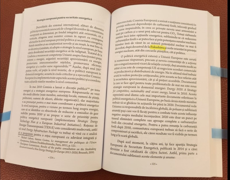 Pagina corectată din cartea ministrului Bode