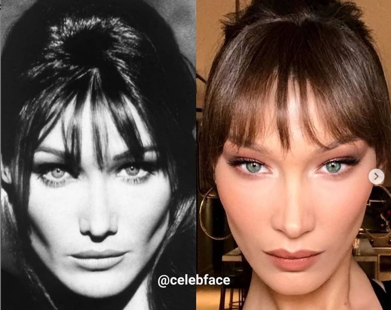 FOTO | Este incredibil cât de bine seamănă Bella Hadid cu Carla Bruni. Imaginile care i-au lăsat pe fani cu gura căscată