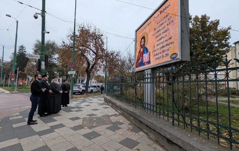 Citate din Biblie pe panouri LED la Timișoara: „Mesajul credinței este etern”